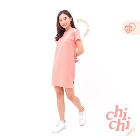 Chi Chi Dress ❥ Peach Bae - Daily Dress Shirt