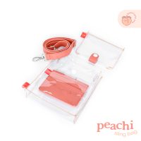 Peachi Sling Bag ❥ Clear Peach Bag